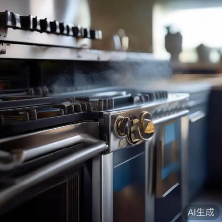 装好部件,检查燃气灶