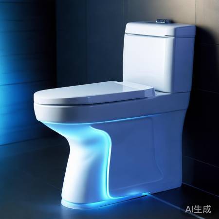 智能感应马桶,夜间照明节能