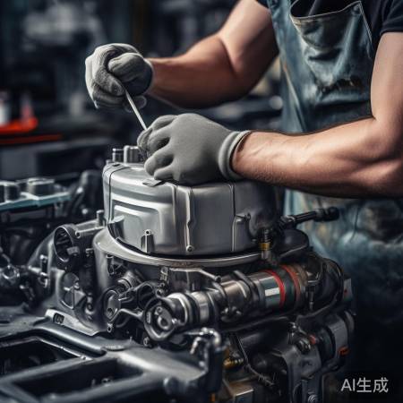 油箱拆解，耐心拧螺丝