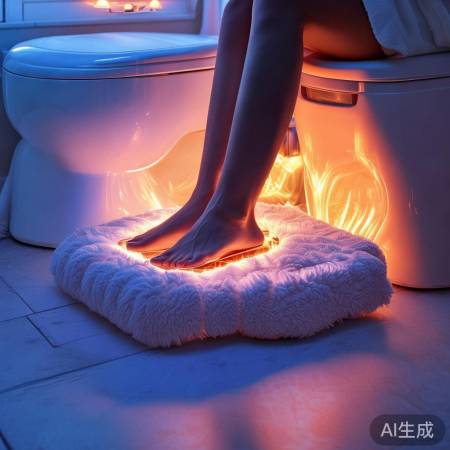 智能马桶脚凳：懒人福音，冬日舒