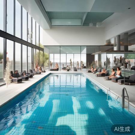 “空气能泳池，四季恒温乐”