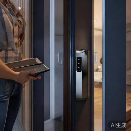 智能锁,一键开门,方便安全