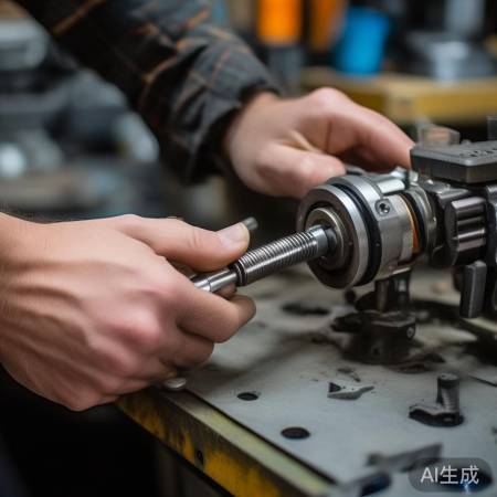 轻柔调整调转轴