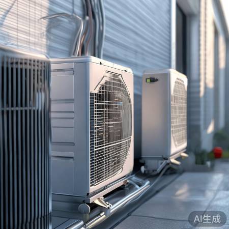 安装热泵室外室内机