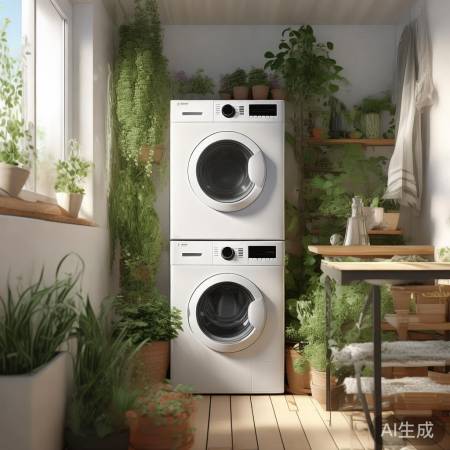 阳台洗衣机巧收纳