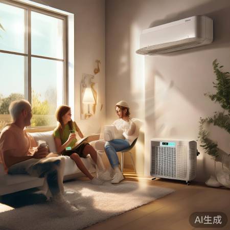 “空气能，四季温控神器”