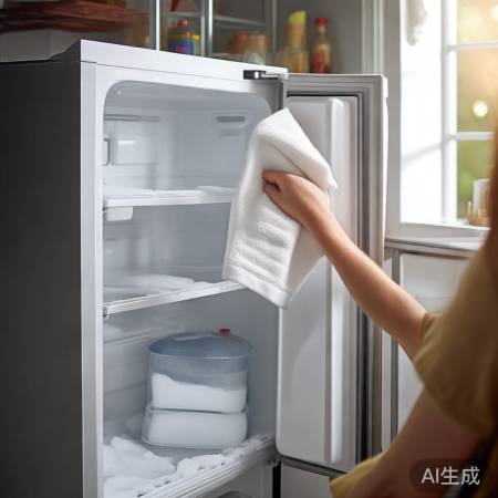 冰箱内壁擦干防结霜