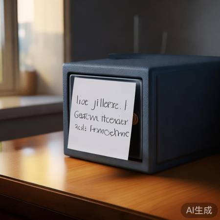 保险柜密码记纸上