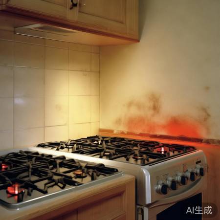 燃气灶近墙安全隐患大