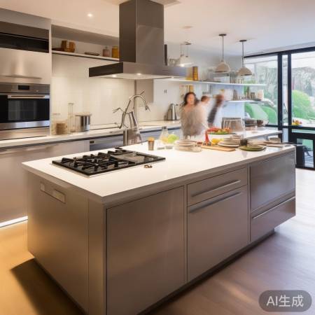 “4米长厨房，烹饪空间大”