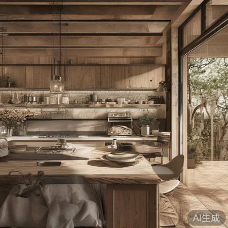 厨房布局实用又舒适