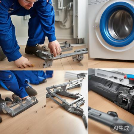 安装洗衣机支架中