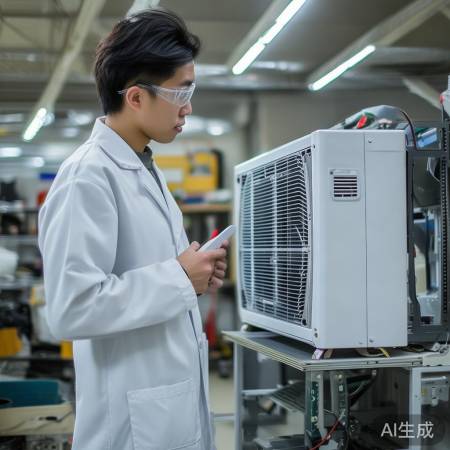 空调组装测试成功