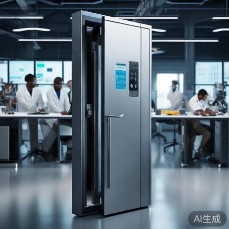 “盼盼防盗门,技术领先,智能安