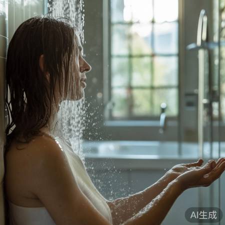 享受洗澡宁静,节约用水