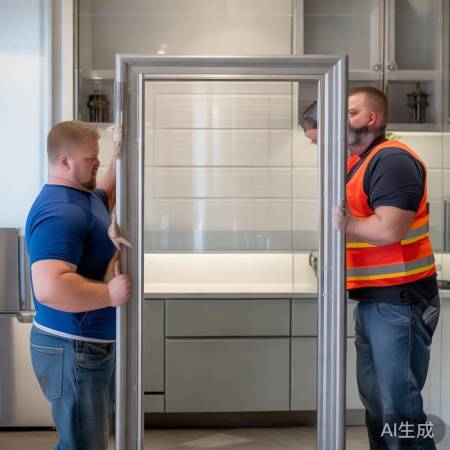 二人合力取门架