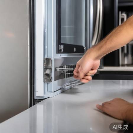 “冰箱门安装完毕”