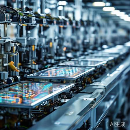 科技感十足的高效生产线