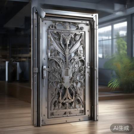 防盗门:高强度钢质,贵