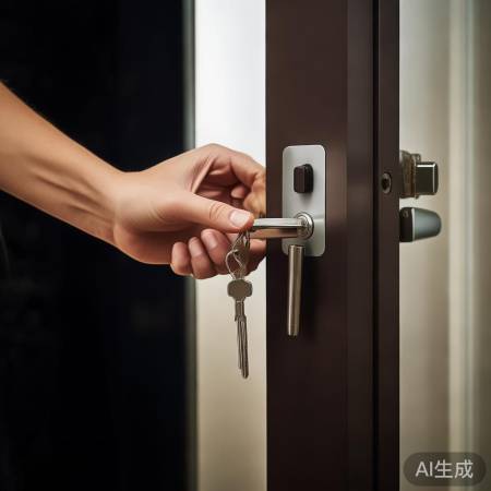 “钥匙开启指纹锁,简单解决问题