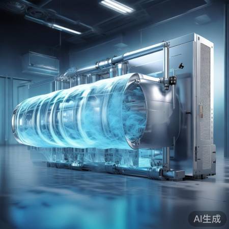 液态制冷剂膨胀降温，蒸发器吸热