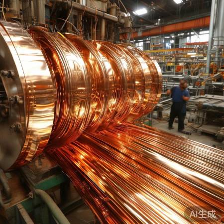 高纯电解铜制作铜管