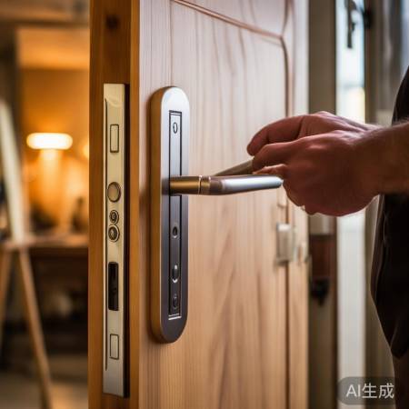 安装门把手与锁具