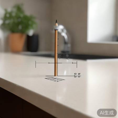 燃气灶打孔标记对齐