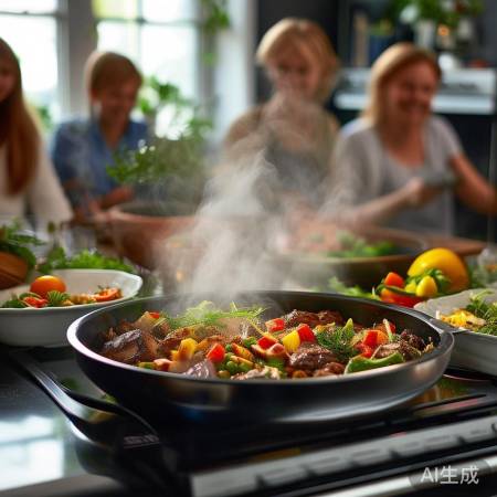 集成灶蒸菜美味,家人称赞。