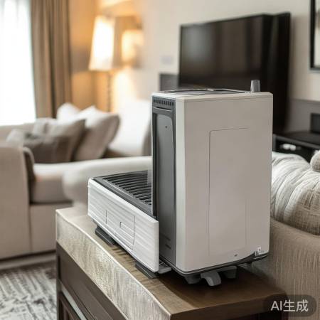 客厅显眼处放空调