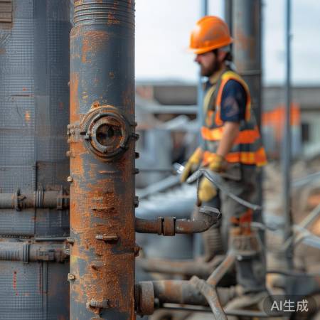 管道老化换新,接头松动重连