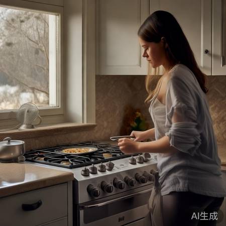 “使用燃气灶,通风关阀防泄漏”