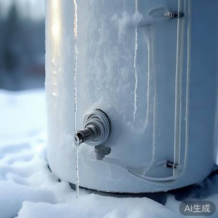 冬季热水器防冻裂,保持水流动