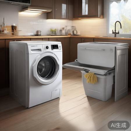 空间预算足，翻盖洗衣机设计佳