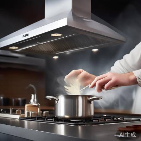 油烟机上方安装，控制火候防油烟