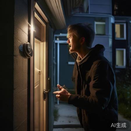 单元楼门铃,心急防盗门不开