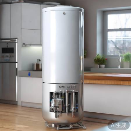 “热水器示意图，细节清晰。”