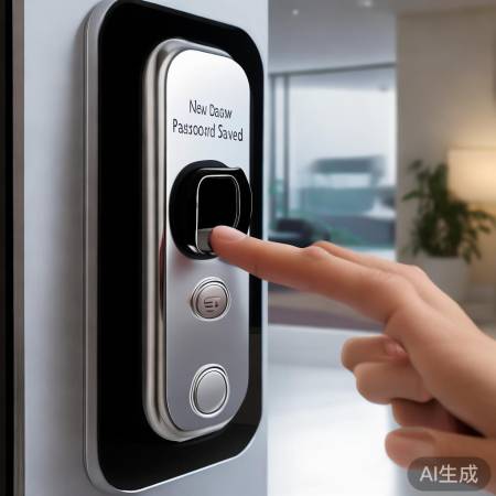 保存新密码,指纹锁再确认