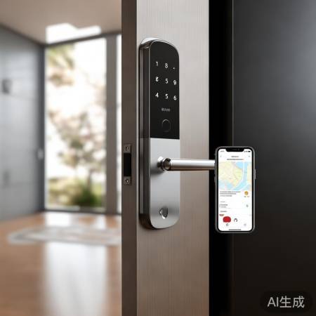 智能锁安装简单，远程控制方便