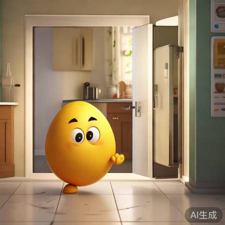 鸡蛋与冰箱对话，温馨又搞笑
