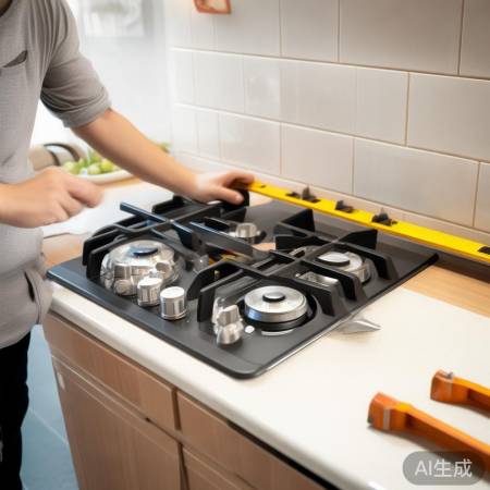 “燃气灶：测量水平，确保便利”