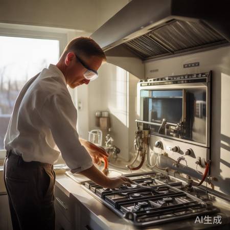 安装燃气灶完成