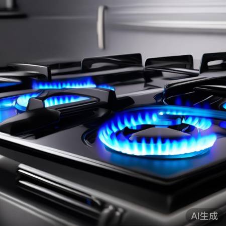 “时尚强火力燃气灶”