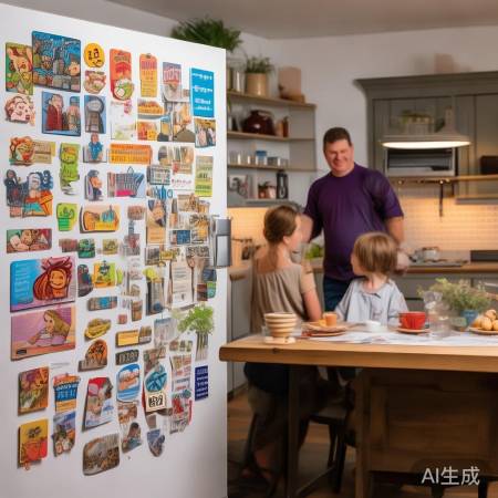 家用冰箱磁铁收纳神器