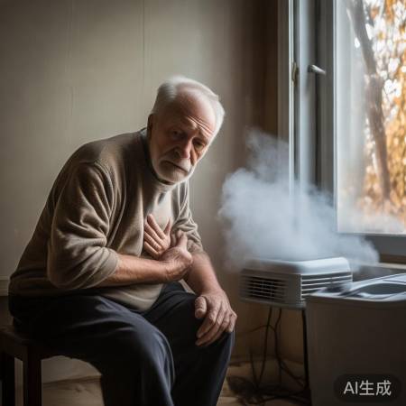 老王吹空调致心脏不适