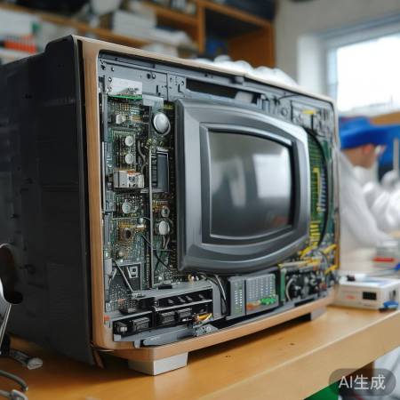 电视无法启动，内部硬件可能故障