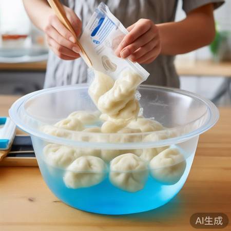 快速解冻冻饺子