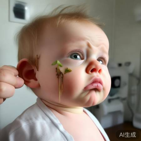 宝宝耳朵里种子发芽