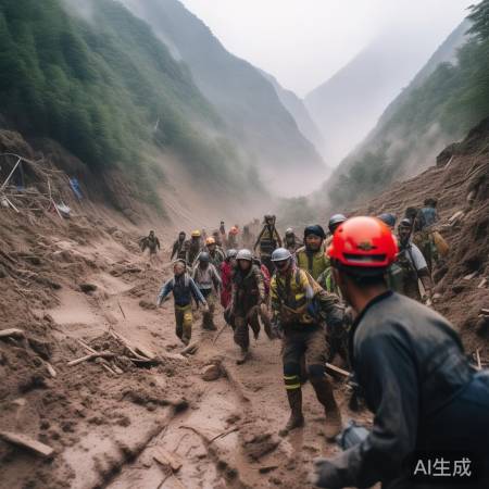 “30人泥石流灾害,已安全转移