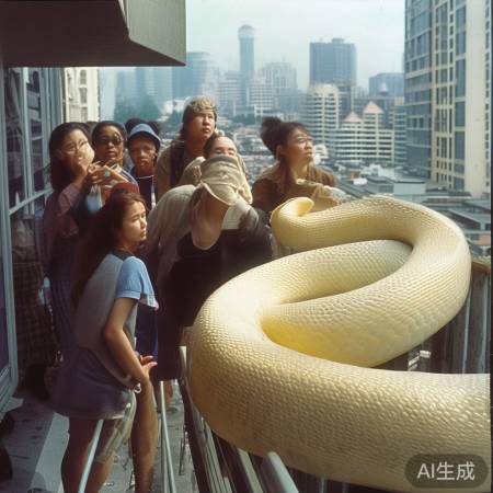 “上海阳台现白化蟒,关注生态保